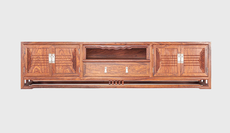 遵义刺猬紫檀电视柜低柜现代中式全实木电视柜客厅高低柜