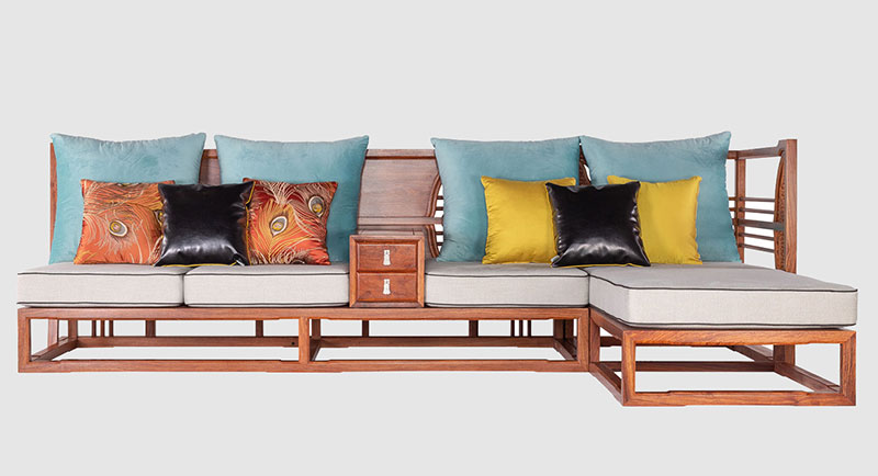 遵义中式家居装修实木沙发组合家具效果图